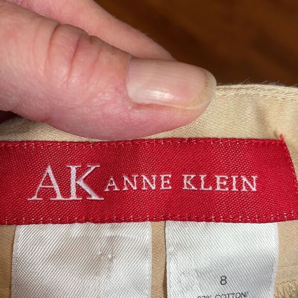 Anne Klein Wide Leg Pants, Beige, Camel, stretchy, 8 - Picture 6 of 8